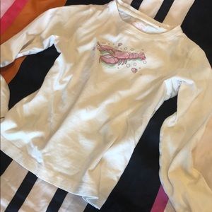 Vineyard Vines Girls Pink Lobster L/S Tee sz XS